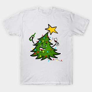 Tipsy Christmas Tree T-Shirt